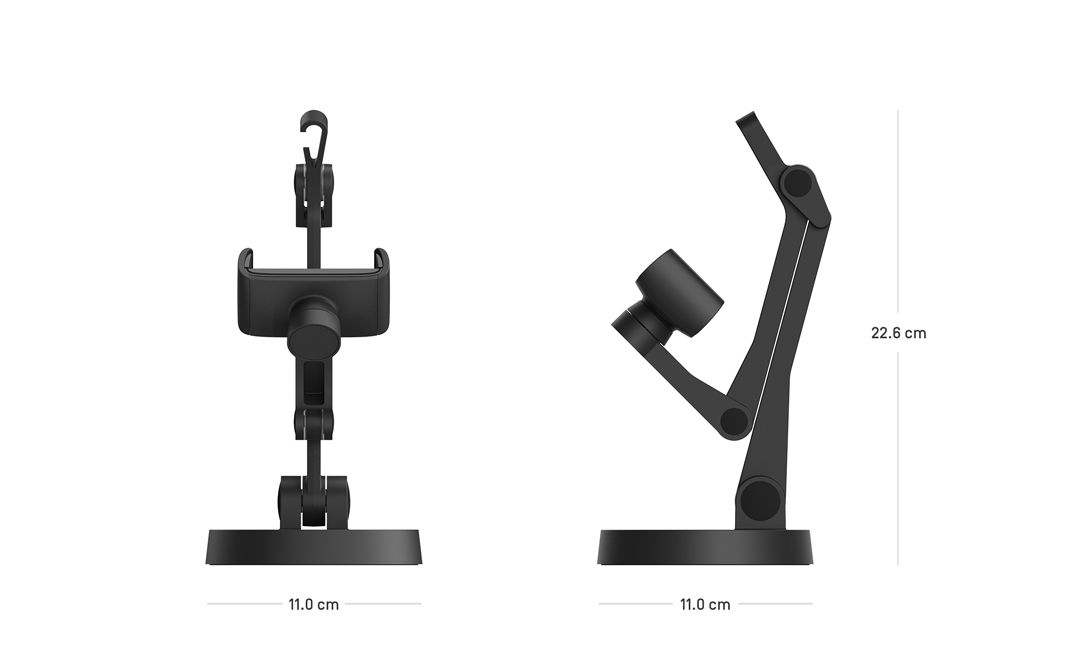 IPEVO Uplift Mehrgelenkiger Arm für Smartphones zusammengefaltet
