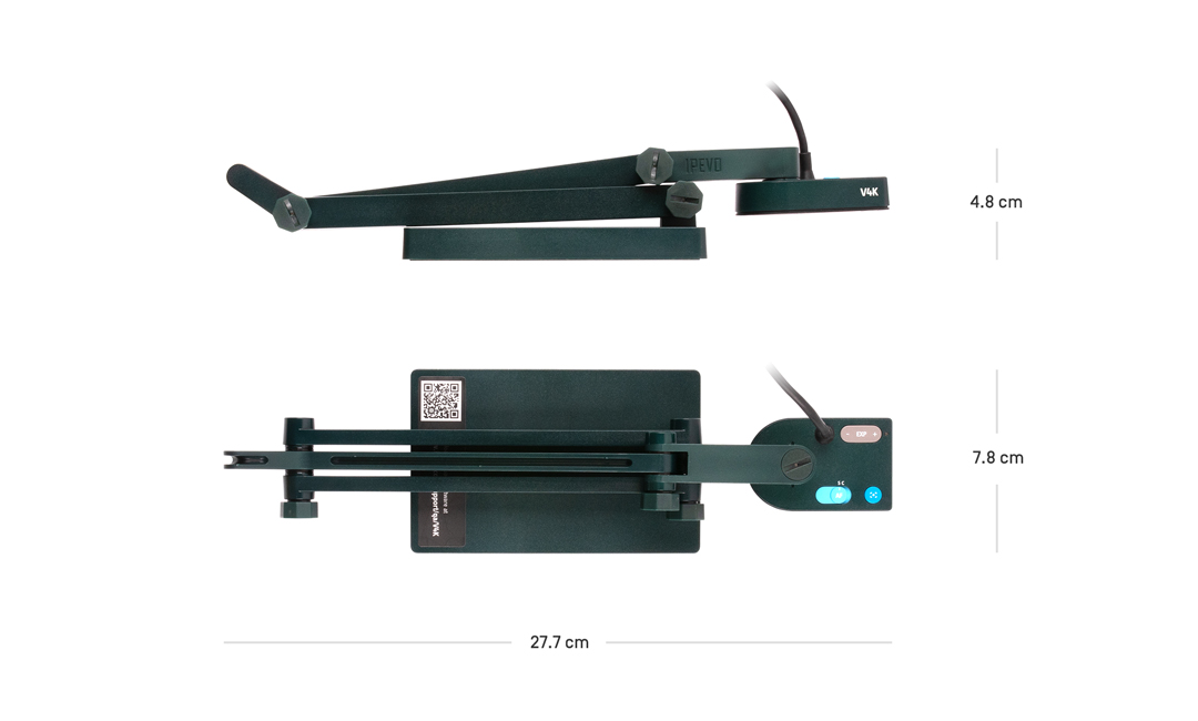 V4K Ultra High Definition USB Dokumentenkamera zusammengefaltet