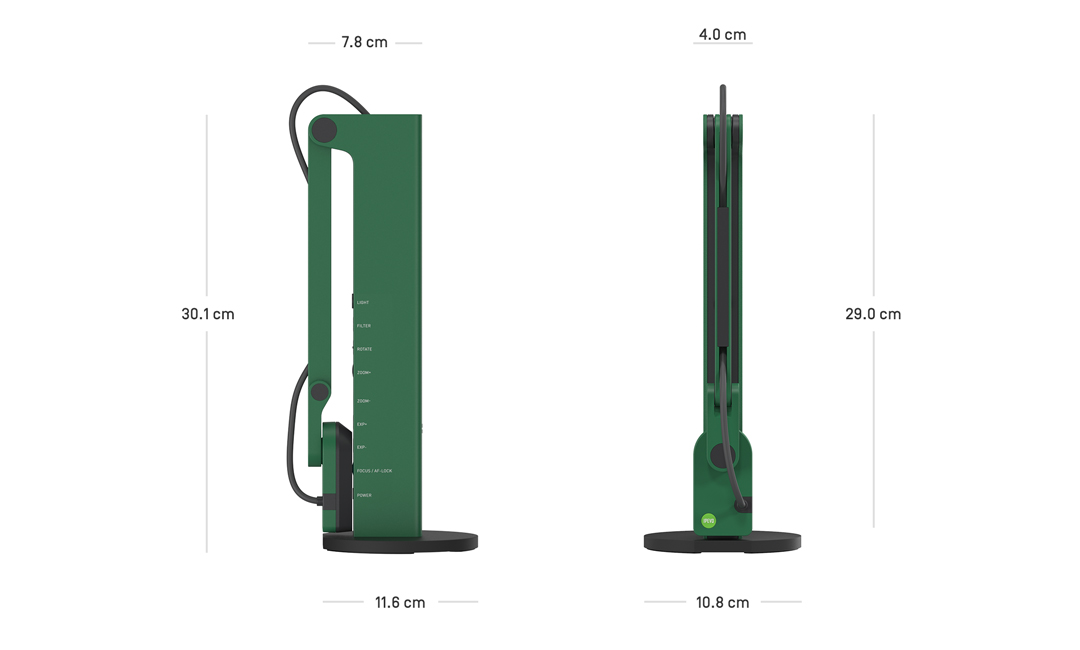 VZ-R HDMI/USB Dual Modus Dokumentenkamera zusammengefaltet