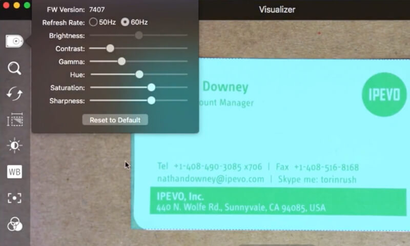 Scannen von Dokumenten mit Visualizer